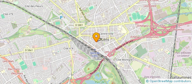 localisation de l'entreprise ADEQUAT WOMEN à LENS