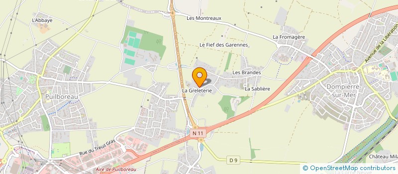 localisation de l'entreprise ADEQUATE  DOMPIERRE-SUR-MER