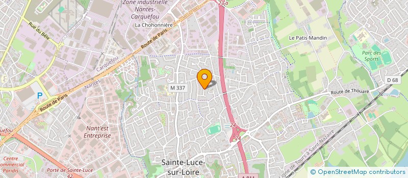 localisation de l'entreprise ADEQUATION  SAINTE-LUCE-SUR-LOIRE