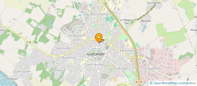localisation de l'entreprise ADEQUATION EMPLOI FORMATION à GUERANDE