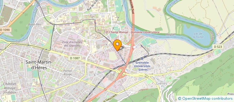 localisation de l'entreprise ADEQUATION ET POTENTIALITES  SAINT-MARTIN-D'HERES