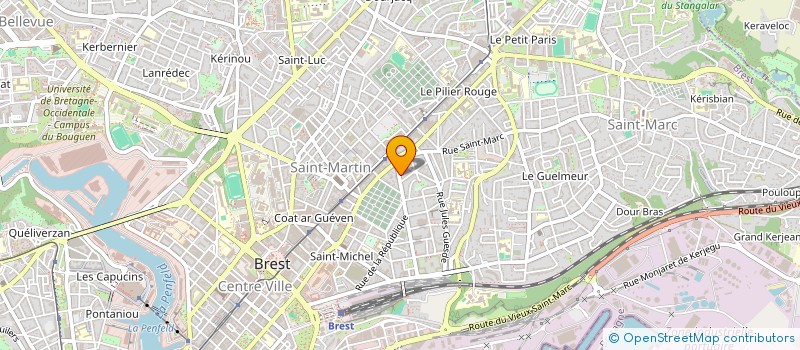 localisation de l'entreprise ADEQUATION PEINTURE à BREST