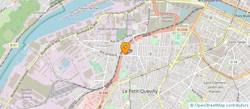 localisation de l'entreprise ADEQUATION SECURITE à LE PETIT-QUEVILLY