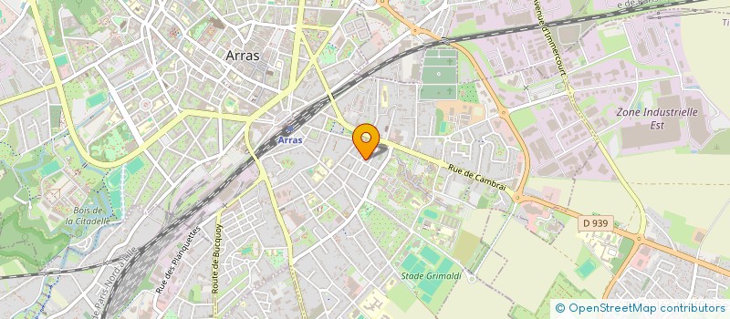 localisation de l'entreprise ADER 62 à ARRAS