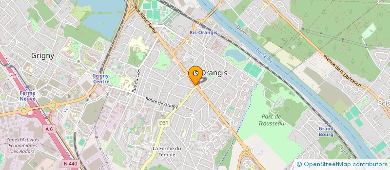 localisation de l'entreprise ADER  RIS-ORANGIS