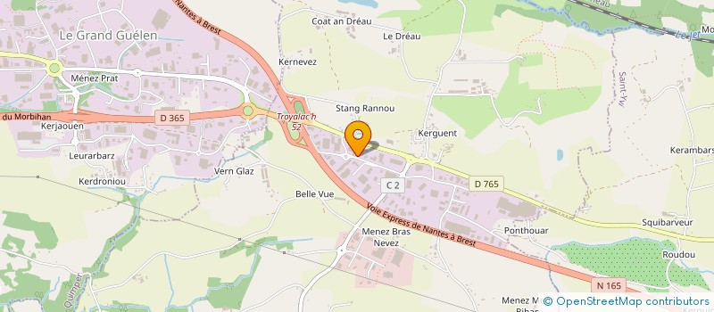 localisation de l'entreprise ADER ARCHITECTES ASSOCIES  FOUESNANT