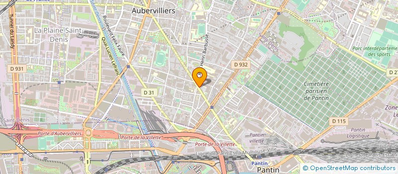 localisation de l'entreprise ADERDOUR AHMED HAMMOUTI à AUBERVILLIERS