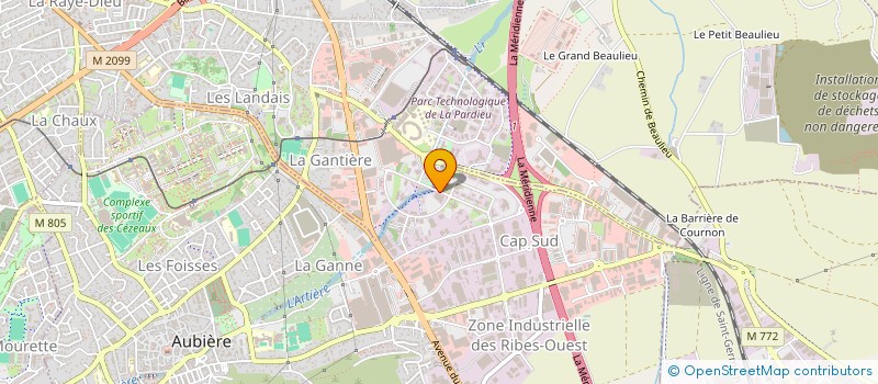 localisation de l'entreprise ADERE LAURA  AUBIERE