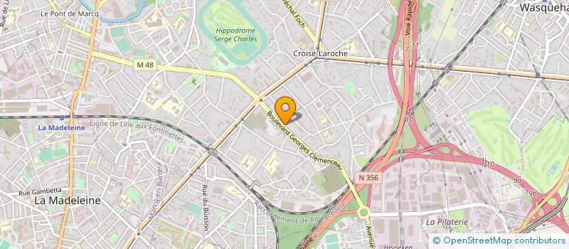 localisation de l'entreprise ADERIC à MARCQ-EN-BARŒUL