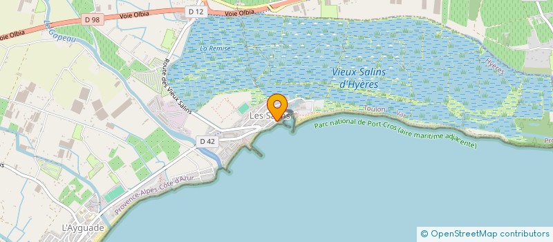 localisation de l'entreprise ADERIS à HYERES