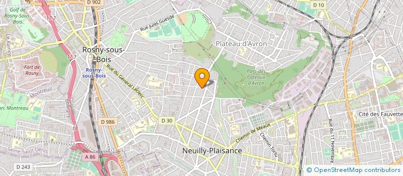 localisation de l'entreprise ADERNET DEVELOPPEMENT à NEUILLY-PLAISANCE