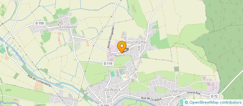 localisation de l'entreprise ADES 67 à BITSCHHOFFEN