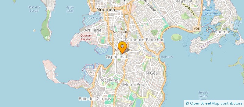 localisation de l'entreprise ADES  NOUMEA