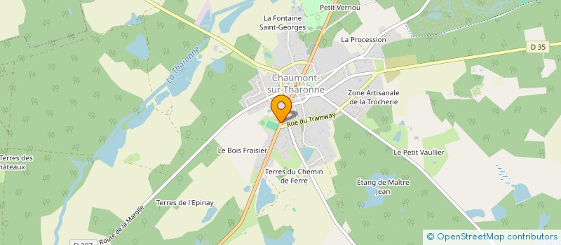 localisation de l'entreprise ADES 85  CHAUMONT-SUR-THARONNE