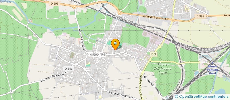 localisation de l'entreprise ADES  MANDUEL