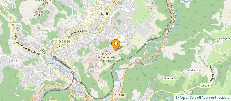 localisation de l'entreprise ADES (ALARME DOMOTIQUE ELEC SERVICES) à TULLE