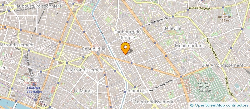 localisation de l'entreprise ADES ELECTRIC ENSEIGNE LUMIN à PARIS