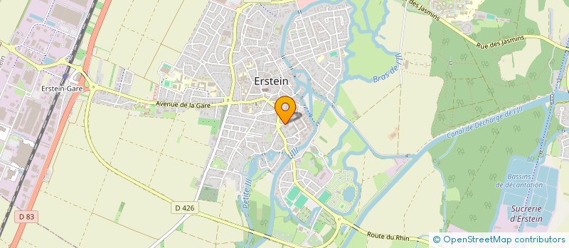 localisation de l'entreprise ADESI.E : AMICALE DES ETUDIANTS EN SOINS INFIRMIERS D'ERSTEIN  ERSTEIN