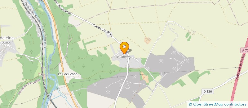 localisation de l'entreprise ADESIM à SOUPPES-SUR-LOING