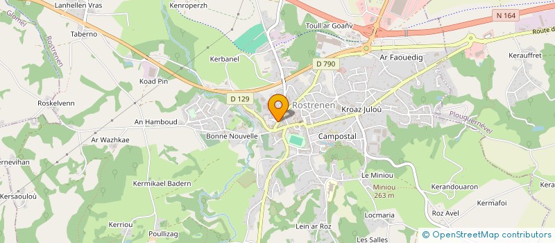 localisation de l'entreprise ADESK CENTRE OUEST BRETAGNE à ROSTRENEN