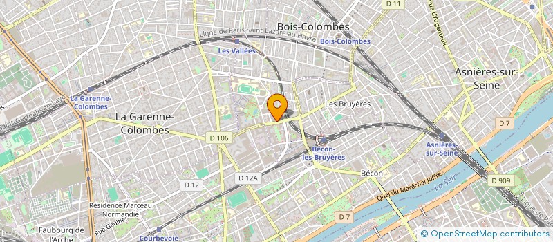 localisation de l'entreprise ADESOL  BOIS-COLOMBES