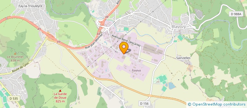 localisation de l'entreprise ADETEC à SAINT-GERMAIN-LAPRADE