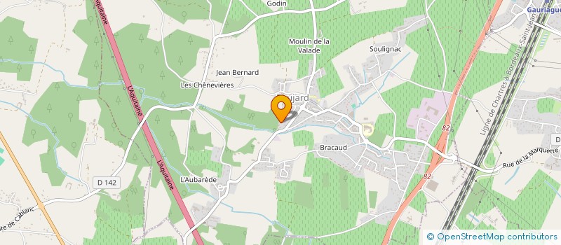 localisation de l'entreprise ADETEC  PEUJARD