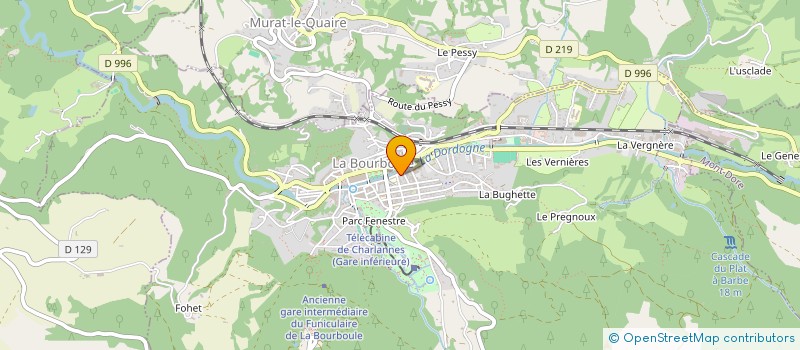 localisation de l'entreprise ADETEC BUREAU D'ETUDES EN TRANSPORTS ET DEPLACEMENTS à LA BOURBOULE