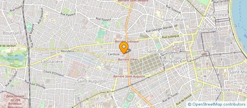 localisation de l'entreprise ADETI à BORDEAUX