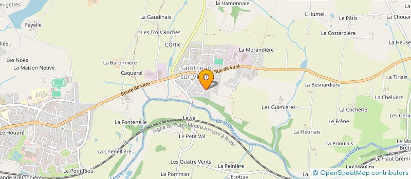 localisation de l'entreprise ADEUCHAT  SAINT-JEAN-SUR-VILAINE