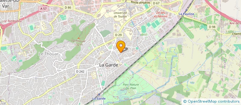 localisation de l'entreprise ADEUXM AZUR TRAVAUX à LA GARDE