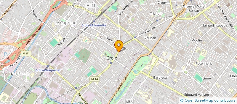 localisation de l'entreprise ADEV à CROIX