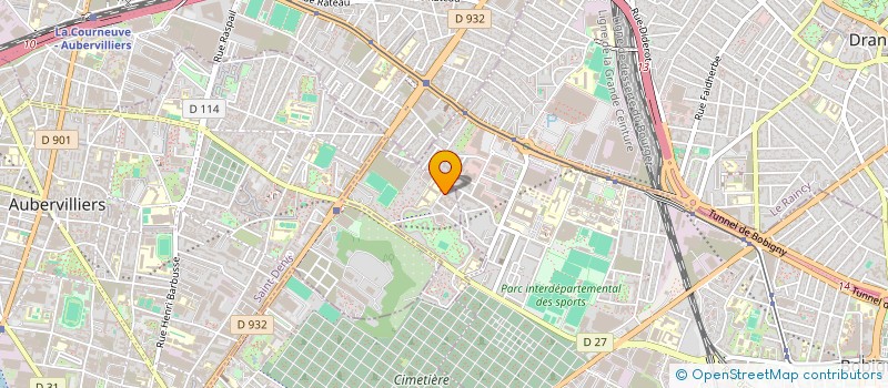 localisation de l'entreprise ADEVI  PANTIN