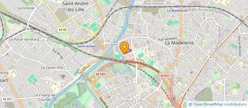 localisation de l'entreprise ADEX CONSULTING à LA MADELEINE