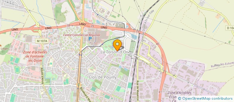localisation de l'entreprise ADEXIA à DIJON