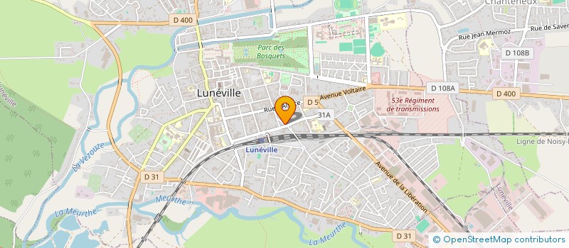 localisation de l'entreprise ADEZ  LUNEVILLE