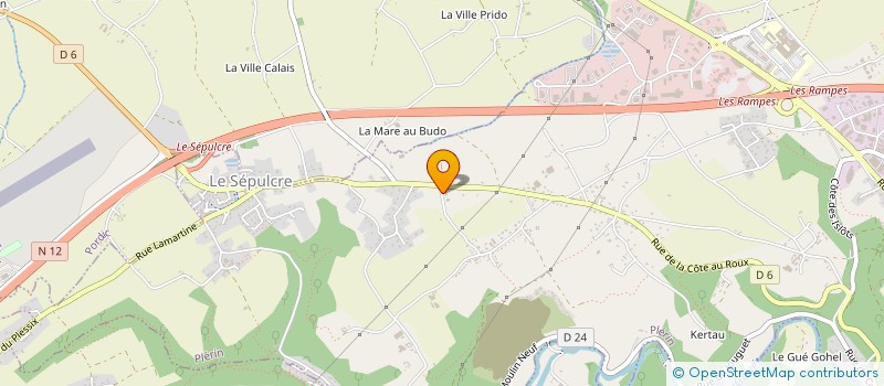 localisation de l'entreprise ADF  PLERIN