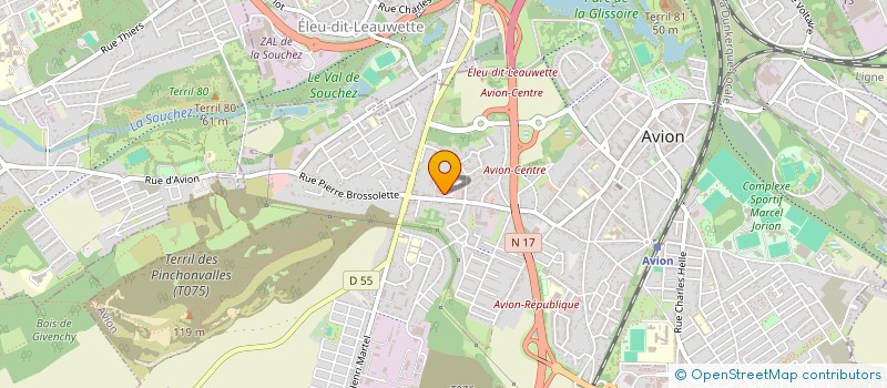 localisation de l'entreprise ADF  AVION