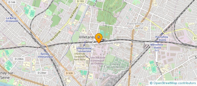 localisation de l'entreprise ADF à VILLETANEUSE