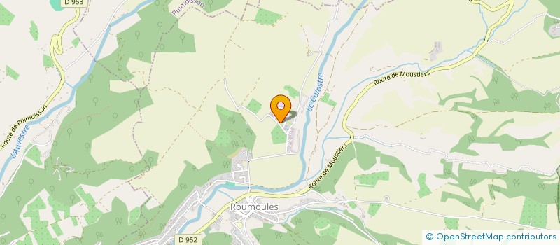 localisation de l'entreprise ADF  ROUMOULES