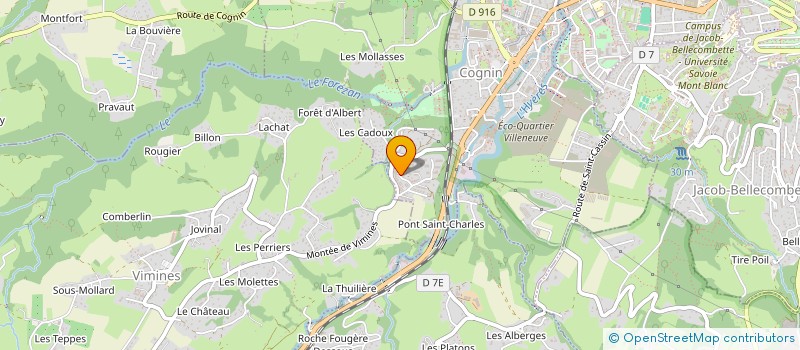 localisation de l'entreprise ADF AGENCE DES FLUIDES SCOP SARL à COGNIN