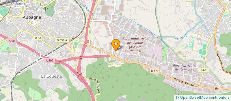 localisation de l'entreprise ADF AUBAGNE  AUBAGNE