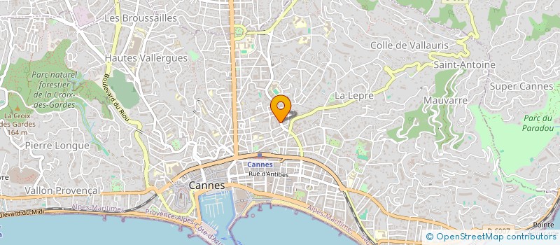 localisation de l'entreprise ADF COMMUNICATION DIRECT à CANNES