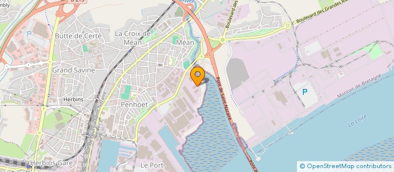 localisation de l'entreprise ADF COTE OUEST à SAINT-NAZAIRE