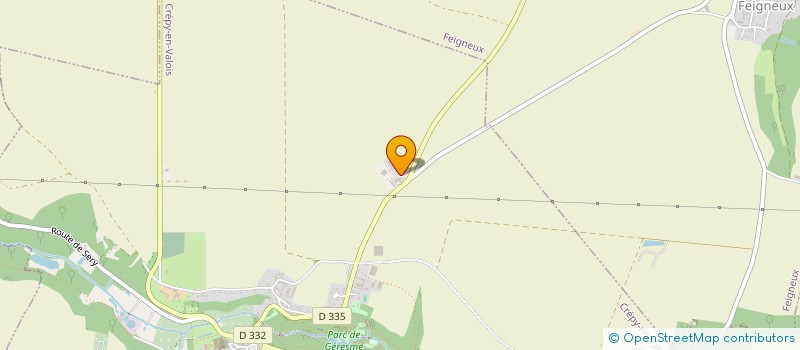 localisation de l'entreprise ADF ELECTRICITE  CREPY-EN-VALOIS