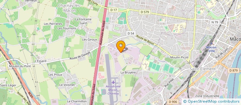 localisation de l'entreprise ADF FERMETURES à CHARNAY-LES-MACON