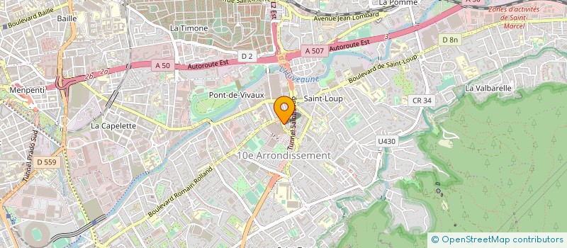 localisation de l'entreprise ADF FERRONNERIE à MARSEILLE