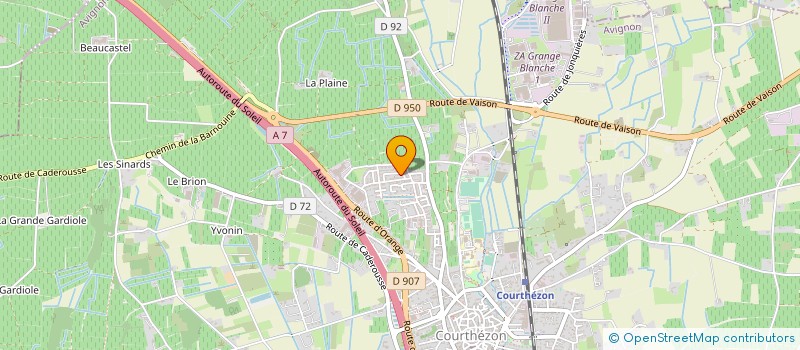 localisation de l'entreprise ADF FROID  COURTHEZON