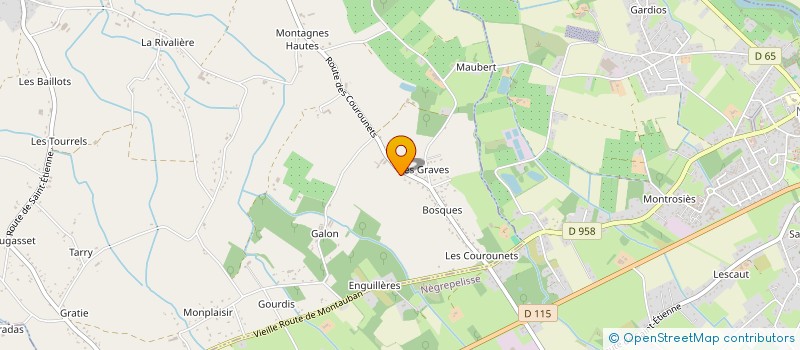 localisation de l'entreprise ADF II  ESCATALENS