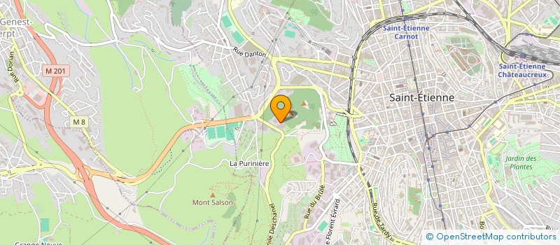 localisation de l'entreprise ADF IMMOBILIER  SAINT-ETIENNE